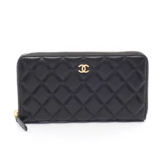 CHANEL シャネル クラシック ロング ジップ ウォレット マトラッセ ラウンド長財布
