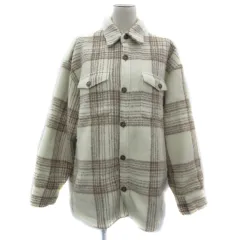 ビーミングバイビームス B:MING LIFE STORE by BEAMS CPOジャケット ミドル丈 チェック柄 M アイボリー 茶 ブラウン /YS35