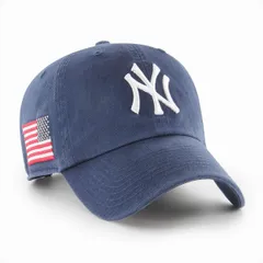 47 キャップ フォーティーセブン ブランド ヤンキース '47 CLEAN UP メンズ レディース 47BRAND 春 夏 秋 冬 Yankees Heritage ネイビー ホワイト 【MB】