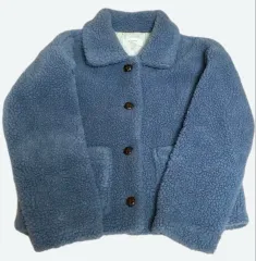 ブルー ボア ジャケット