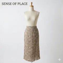 SENSE OF PLACE アーバンリサーチ 花柄 ロングスカート フリーサイズ