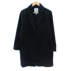 ニコアンド Niko and.. チェスターコート ロング丈 M 紺 ネイビー /SM15