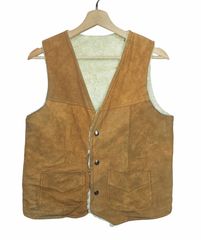 70s-80s メキシコ製 Genuine Leather ボアライナー スエードレザー