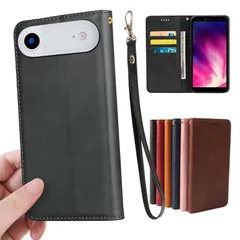 【新品】 GOKIGIOD 適用 iPhone Air ケース 手帳型 PUレザー ストラップ 同梱 カード収納 スタンド機能 耐衝撃 アイフォンエアー スマホケース 手帳 いphoneAir case カバー 財布型 内蔵マグネット 弱磁 ストラップホー