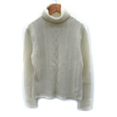 アー・ヴェ･ヴェ ミッシェルクラン a.v.v ニット セーター 長袖 タートルネック ケーブル編み アイボリー /SM8