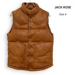 JACK ROSE　レザーダウンベスト美品 ブラウン系 2026年最新】JACKROSE メンズ ダウンベスト・キルティングベストの人気