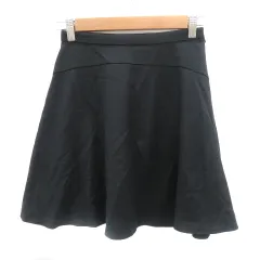 アンタイトル UNTITLED フレアスカート ギャザースカート ミニ丈 0 XS 黒 ブラック /YK3