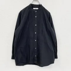 古着 used　鎌倉シャツ　Maker's Shirt　長袖シャツ　ブラウス　黒　ブラック