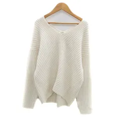 ビーミングバイビームス B:MING LIFE STORE by BEAMS ニット セーター Vネック 長袖 ウール混 オフホワイト /HO6