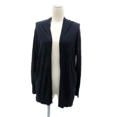 グリーンレーベルリラクシング ユナイテッドアローズ green label relaxing ニットカーディガン ミドル丈 前開き 紺 ネイビー /HO29