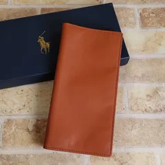 未使用 ポロ バイ ラルフローレン  ☆ レザー 長財布 ブラウン 小銭室有  POLO by RALPH LAUREN