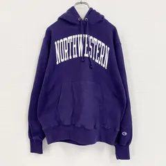 古着 used　Champion　チャンピオン　リバースウィーブ　スウェットパーカー/フーディー　アーチプリント　紫　パープル　Mサイズ【値引き交渉OK！】