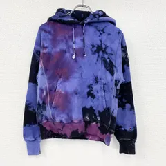 古着 used　Champion　チャンピオン　リバースウィーブ　スウェットパーカー/フーディー　タイダイ柄　紫　パープル　Sサイズ【値引き交渉OK！】