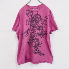 古着 used　AEROPOSTALE　半袖プリントTシャツ　シングルステッチ　龍　ピンク　XLサイズ【値引き交渉OK！】