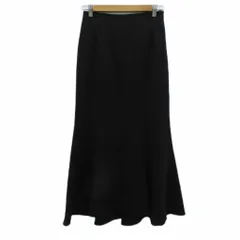 プラステ PLST マーメイドスカート フレアスカート M 黒 ロング丈 /HO19 ■GY58