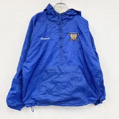 古着 used　90s　ULTRACLUB　アノラックパーカー　ハーフジッププルオーバージャケット　ヴィンテージ　ブルー　Lサイズ【値引き交渉OK！】