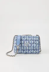 GUESS ツイード ミニ フラップバッグ