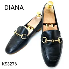 ダイアナ　ビットローファー　本革　レザー　ブラック　23.5cm