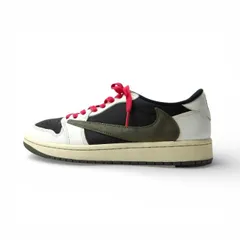 TRAVIS SCOTT NIKE WMNS AIR JORDAN 1 LOW OG MEDIUM OLIVE サイズ27.5cm DZ4173-106 箱有 トラヴィススコット ナイキ ウィメンズ エアジョーダン1 ロー オージー スニーカー 大名店