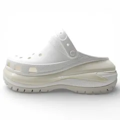 CROCS MEGA CRUSH CLOG WHITE サイズM 11 クロックス メガクラッシュ クロッグ 厚底 大名店