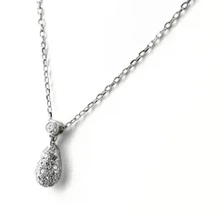 ミキモト MIKIMOTO しずくモチーフ デザインネックレス ペンダント メレダイヤ ドロップ ネックレス K18 ダイヤモンド レディース 【中古】のサムネイル