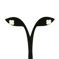 ヴァンクリーフ＆アーペル Van Cleef ＆ Arpels スウィート アルハンブラ ピアス YG イエローゴールド マザー オブ パール ピアス 750 マザー オブ パール レディース 【中古】