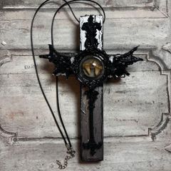 CLEAR CROSS NECKLACE HISPLINTER - メルカリ