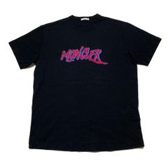 極美品 モンクレール ワッペン Tシャツ S ブラック 国内正規品 4S239