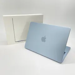 新品同様 美品 Apple  MacBook Air 13インチ M4 10C 2025 16GB SSD 512GB  MC6U4J/A スカイブルー バッテリー最大容量100%【C6464-80】