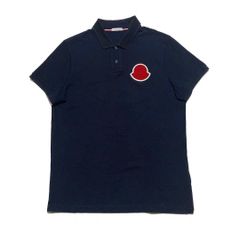 MONCLER デカワッペン ポロシャツ ネイビー M 国内正規品 4S243 - メルカリ
