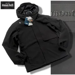 新品正規 mont-bell モンベル 撥水・UVカット 裏フリース WARM TECH 厚手 ソフトシェルジャケット メンズ110(XXL) ブラック(BLACK) AMJW201のサムネイル