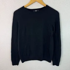 UNIQLO ユニクロ カシミヤ ニット ブラック Mサイズ レディース 古着 シンプル クラシック