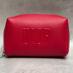 Christian Dior ディオール BEAUTE ポーチ コスメポーチ レッド 赤 Diorロゴ 化粧ポーチ 小物入れ マルチポーチ レディース