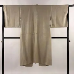 【美品】 道中着 身丈116cm 裄丈65cm M 和装コート ぼかし柄 灰緑 正絹 名品 【中古】