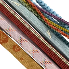 帯締め 優品 帯締め5本セット 水色 正絹 和装小物  【中古】