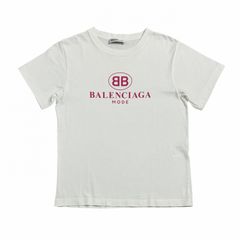 BALENCIAGA/M /ホワイト /レディースBBロゴTシャツ - メルカリ