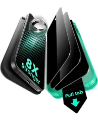 ★ESR iphone15pro フィルム 9H越え 強化ガラスフィルム 米軍規格航空材料 貼付け簡 自動吸着 指紋防止 iPhone 15 Pro ガラスフィルム 超鮮明な画質 高光沢 気泡無し 目に優しい 飛散防止保護