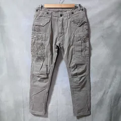 MASON'S メイソンズ VIETNAM CARGO ブルガリア製 5年ヴィンテージ加工 スタッズ スリム カーゴパンツ size.48 (L) カーキ Made in Bulgariaのサムネイル