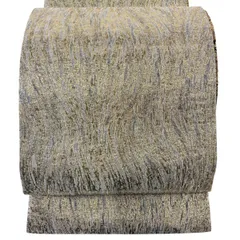 【美品】 袋帯 秀品 幾何学 箔 銀糸 金色 全通 正絹 【中古】