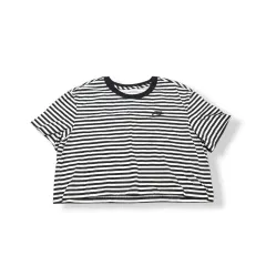 Nike ナイキ ストライプ クロップド 半袖Tシャツ
