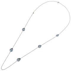バカラ】フルール・ドゥ・プシデリック チェーンネックレス 極美品 