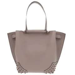 美品 トッズ ウェーブ レザー パープル トートバッグ ハンドバッグ 0249 TOD’S