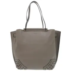トッズ ウェーブ レザー グレー ハンドバッグ 0905 TOD’S
