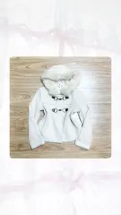 ヴィンテージ バックル ラテ ファー フーディー コート 姫ギャル ロガール ラテ 森ガール 石原さとみ