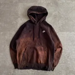 〖冬物セール‼️〗一点物 鬼フェード パーカー L 炭黒 ボロ グランジ ダメージ加工