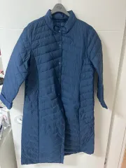 ネイビー キルティング 軽量 ダウン アウター