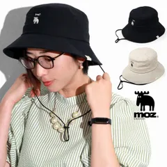 moz (モズ) バケットハット レディース 紐付き 春夏 バケハ 深め ブランド 顎紐付き 小物 ハット 帽子 uvケア 紫外線対策 ワンポイント 【MB】