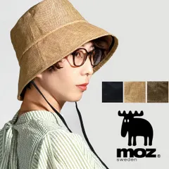 moz (モズ) ハット レディース 春夏 あごひも バケットハット シートマリンハット 夏の帽子 帽子 キャンプハット 野外 キャンプ シンプル 【MB】