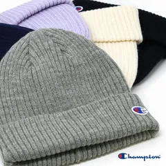 Champion (チャンピオン) ニット帽 秋冬 レディース 帽子 洗える メンズ ニット ワンポイント ワッチ 大人用 リブニット 防寒 【MB】
