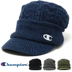 Champion (チャンピオン) MIXニットワークキャップ メンズ ニット帽子 つば付きニット帽 秋冬 レディース 防寒 フリーサイズ ユニセックス 全4色 【MB】